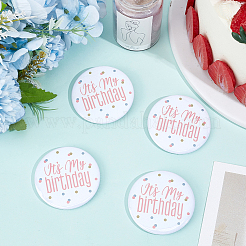 4 broche en fer blanc « C'est mon anniversaire »&nbsp;JEWB-CN0001-12A