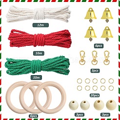 Weihnachtsmotiv DIY-Baumwollfäden Anhänger Dekoration Herstellungssets&nbsp;DIY-SC0028-31
