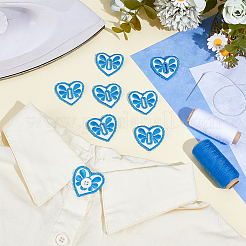 Пуговицы-сердечки из ткани&nbsp;DIY-WH0622-411D