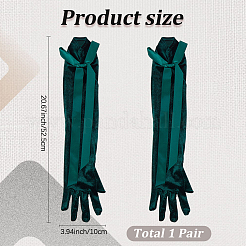 Бархатные женские длинные перчатки&nbsp;AJEW-WH20072-12B