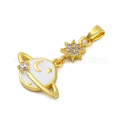 Латунные микро проложить кубического циркония подвески&nbsp;KK-V009-12G-02