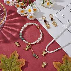 Подвески из кубического циркония с покрытием из латуни&nbsp;ZIRC-SZ0003-87