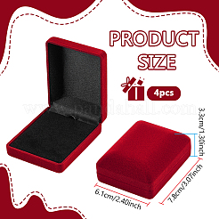 Samtbroschen-Paketboxen&nbsp;CON-WH0086-234A