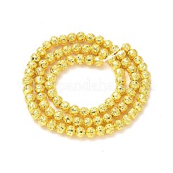 Гальванические бусины из натуральной лавы G-G984-08G