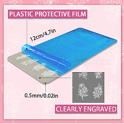 Plantillas de arte de uñas diy de acero inoxidable&nbsp;MRMJ-WH0092-087