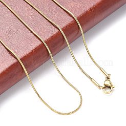 Ионное покрытие (ip) 304 нержавеющая сталь змеиные цепи ожерелья STAS-F094-23G