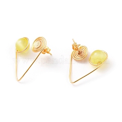 Pendientes de ojo de gato&nbsp;EJEW-JE03765