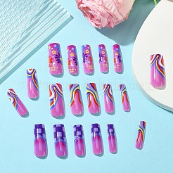 Пресс из АБС-пластика с полным покрытием на накладных ногтях&nbsp;DIY-CJC0006-16