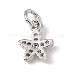 Латунные микро проложить кубического циркония подвески&nbsp;ZIRC-F132-99P