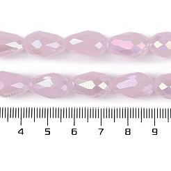 Непрозрачные однотонные гальванические стеклянные бусины&nbsp;EGLA-N013-J10mm-B01