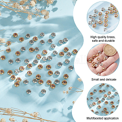 G60шт 2 цвета латунные разделительные бусины&nbsp;FIND-GO0003-53