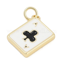 Messing Emaille Anhänger / charms&nbsp;KK-G522-44G-04