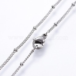 Не тускнеющие ожерелья из нержавеющей стали 304&nbsp;LS-NJEW-O102-21P