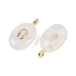 Подвески из натурального кварцевого кристалла и кубического циркония G-Z076-01G-14