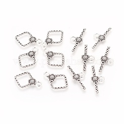 Chiusure toggle di sitle tibetano&nbsp;TIBEB-A101564-AS-LF
