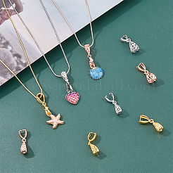 36 шт. 9-х стильная стойка с покрытием из латуни для ледоруба с зажимными скобами KK-FH0006-66