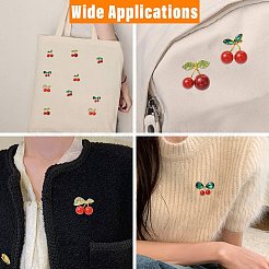 10 шт. 5 стиля вишневый сплав горный хрусталь брошь булавки для одежды рюкзак&nbsp;JEWB-CJ0001-82