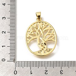 Placcatura a cremagliera in ottone con pendenti in zirconi cubici&nbsp;KK-Z086-11G-02
