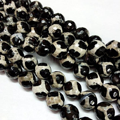 Tibetan style turtle back pattern dzi perlen&nbsp;G-H1454-1A