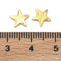 宇宙をテーマにした合金カボション  ゴールドカラー  スター  8x8x1mm&nbsp;PALLOY-F321-01G-G