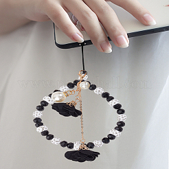 2шт. 2-х стильный ремешок для мобильного телефона с акриловыми бусинами&nbsp;AJEW-LP0005-92