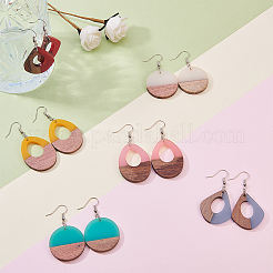 6 пара наборов для самостоятельного изготовления висячих сережек DIY-SC0007-05