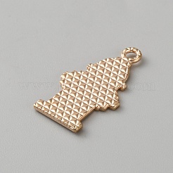 消防をテーマにした合金エナメルペンダント  ライトゴールド  ウォーターポンプ  26x14.5x1.5mm  穴：2mm&nbsp;ENAM-CJC0021-27KCG-03