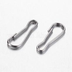 変色しにくい304ステンレススチール製キーチェーン留め具  ステンレス鋼色  14x5x1mm&nbsp;STAS-D438-34