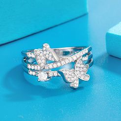 Латунные микро проложить пальцев кольца кубического циркония&nbsp;FS-WGEF944-04