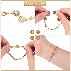 10 комплект 2-х цветных магнитных застежек из цинкового сплава PALLOY-CJ0001-140