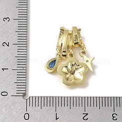 Латунные микро проложить кубического циркония подвески&nbsp;LS-KK-D383-04G-01