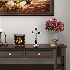 Religion Legierung Kruzifix Kreuz Statue Display Dekorationen&nbsp;DJEW-WH0043-94A