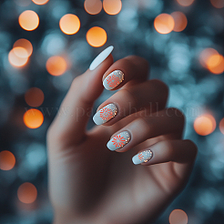 Plantillas de arte de uñas diy de acero inoxidable&nbsp;MRMJ-WH0092-123