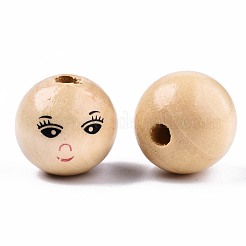 Незавершенные бусы из натурального дерева WOOD-T019-31-A-18mm