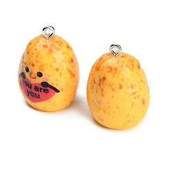 Résine opaque avec pendentifs en alliage&nbsp;RE-CBA08CD-07B