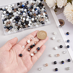 384шт 12 цвета гальванические стеклянные бусины EGLA-PH0001-51