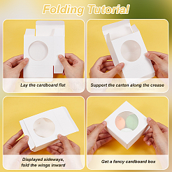 Подарочные коробки для хранения кубической крафт-бумаги&nbsp;CON-WH0095-101B-01