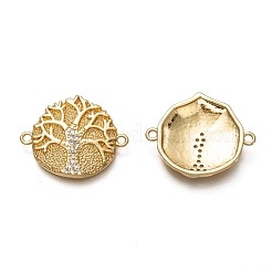 Латунные соединители с прозрачным кубическим цирконием&nbsp;ZIRC-C020-23G