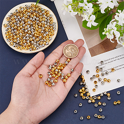 400 шт. 2-х цветные железные бусины-обжимки&nbsp;IFIN-NB0001-64