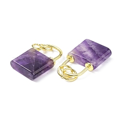 Подвески из натурального аметиста &nbsp;G-P453-01G-A-RS