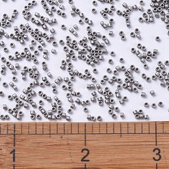 MIYUKIデリカビーズ小  シリンダー  日本製シードビーズ  15/0  （dbs0321)マットニッケルメッキ  1.1x1.3mm  穴：0.7mm  約175000個/袋  50 G /袋&nbsp;SEED-X0054-DBS0321