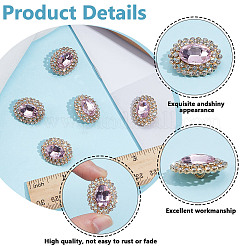 4 шт. пуговицы из сплава с двумя отверстиями и стеклянной ножкой FIND-DR0001-99C