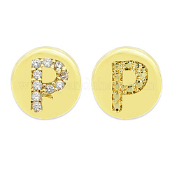 Латунные микропаве из прозрачного кубического циркония&nbsp;KK-T030-LA843-PX3