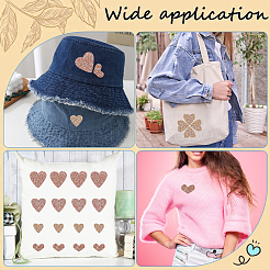 4 стиль аппликации из стразов в форме сердца с горячей фиксацией PATC-CP0001-02A