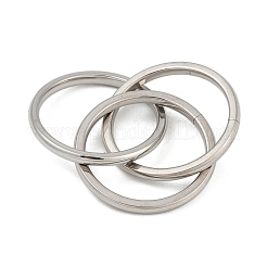 201 тройное переплетенное кольцо из нержавеющей стали&nbsp;FS-WG6776A-04