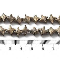 Гальванические бусины из натуральной лавы&nbsp;G-A251-C01-01B