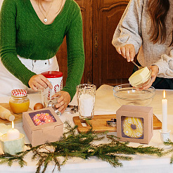 Квадратные бумажные коробки для печенья с квадратным прозрачным окном&nbsp;CON-TAC0001-12B-02