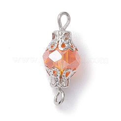 Стекло смешанного цвета с железным соединительным звеном&nbsp;PALLOY-JF02642-03