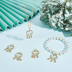 Покрытие стойки латунь микропаве прозрачные подвески из кубического циркония&nbsp;ZIRC-BBC0001-23