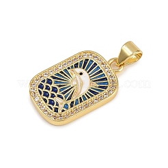 Латунные микро проложить кубического циркония подвески KK-D424-21D-G